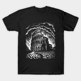 Colosseum in a snow globe T-Shirt